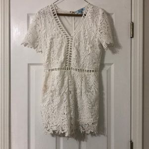 White Lace Romper